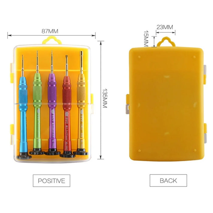 BEST BST-9902S 5 in 1 Precision Metal Screwdriver Set for iPhone 7/7 Plus/8/8 Plus/X/XS/XR/XS Max - 6