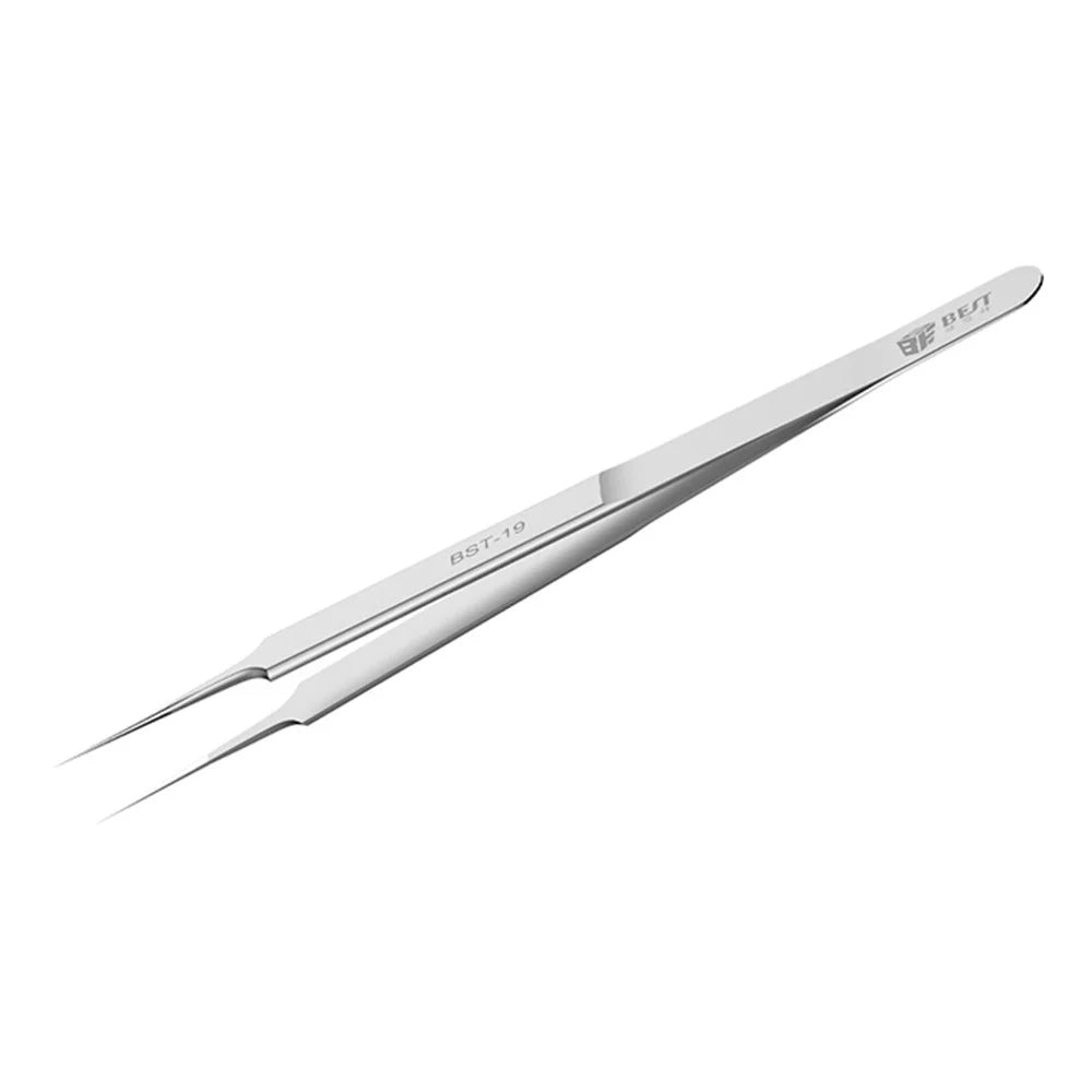 BST-19 Professional Jumper Wire Fingerprint Repair Stainless Steel Tweezers - 5