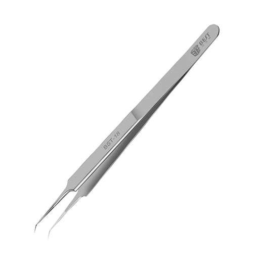 BST-18 Curved Tip Fingerprint Jump Wire Tweezer for Phone Mainboard Maintenance - 1