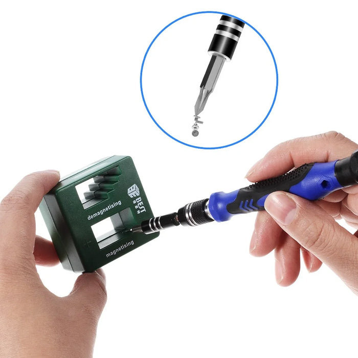 78-in-1 Professional Electronics Repair Tool Kit with Magnetizer Demagnetizer, Pliers, Repair Mat - 5