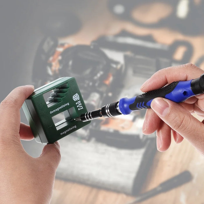 78-in-1 Professional Electronics Repair Tool Kit with Magnetizer Demagnetizer, Pliers, Repair Mat - 6
