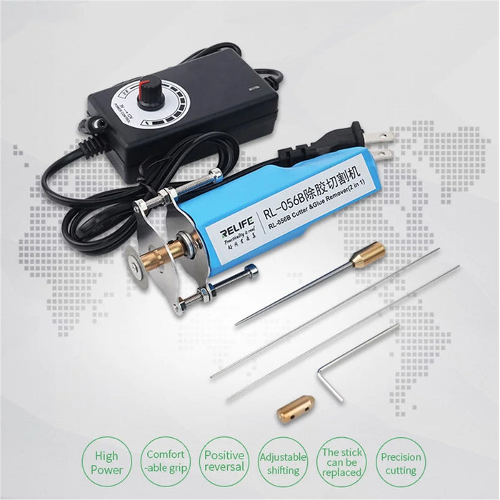 9+ Ample Power Cutting Glue Remover Machine (Voltage: 110-220V), with Motor - US Plug - 3