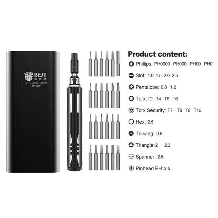 BST-8931 25-in-1 Extension Rod Handle Screwdriver Repair Tools Set - 4