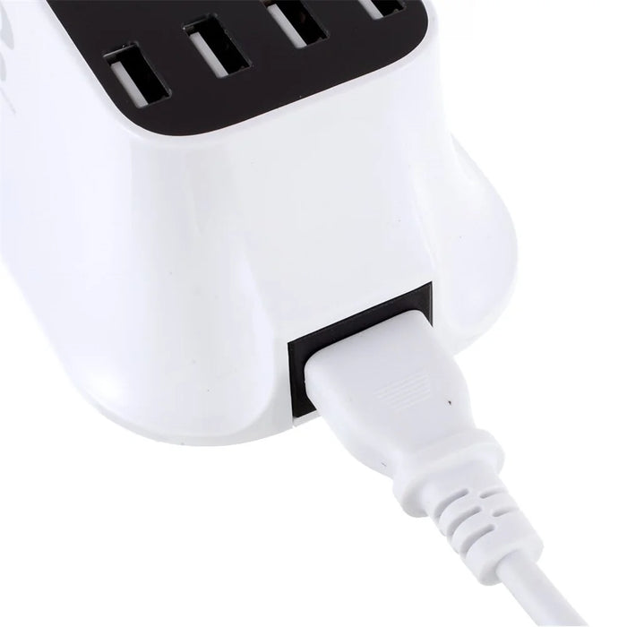 YC-CDA19 CE/RoHS/FCC Docking Station Multiple USB 8-Port Charger Desktop Charger Hub LED Display - EU Plug - 7