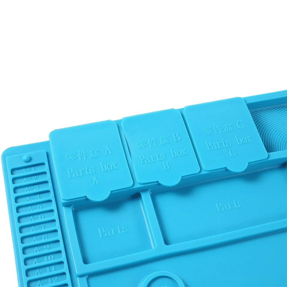 S-190 Silicone Pad Maintenance Platform Mat High Temperature Resistant Microscope Mount Plate - 4