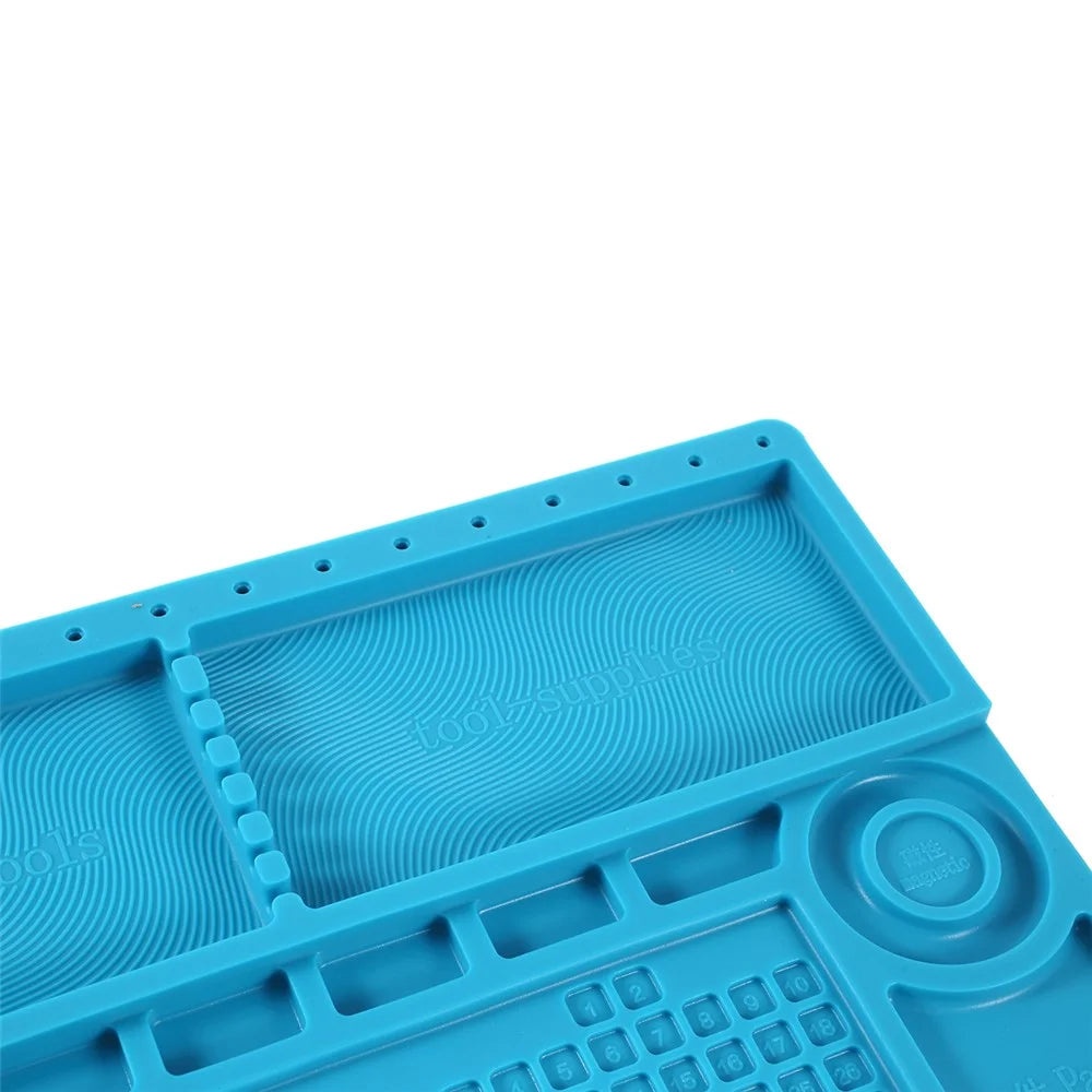 S-190 Silicone Pad Maintenance Platform Mat High Temperature Resistant Microscope Mount Plate - 6