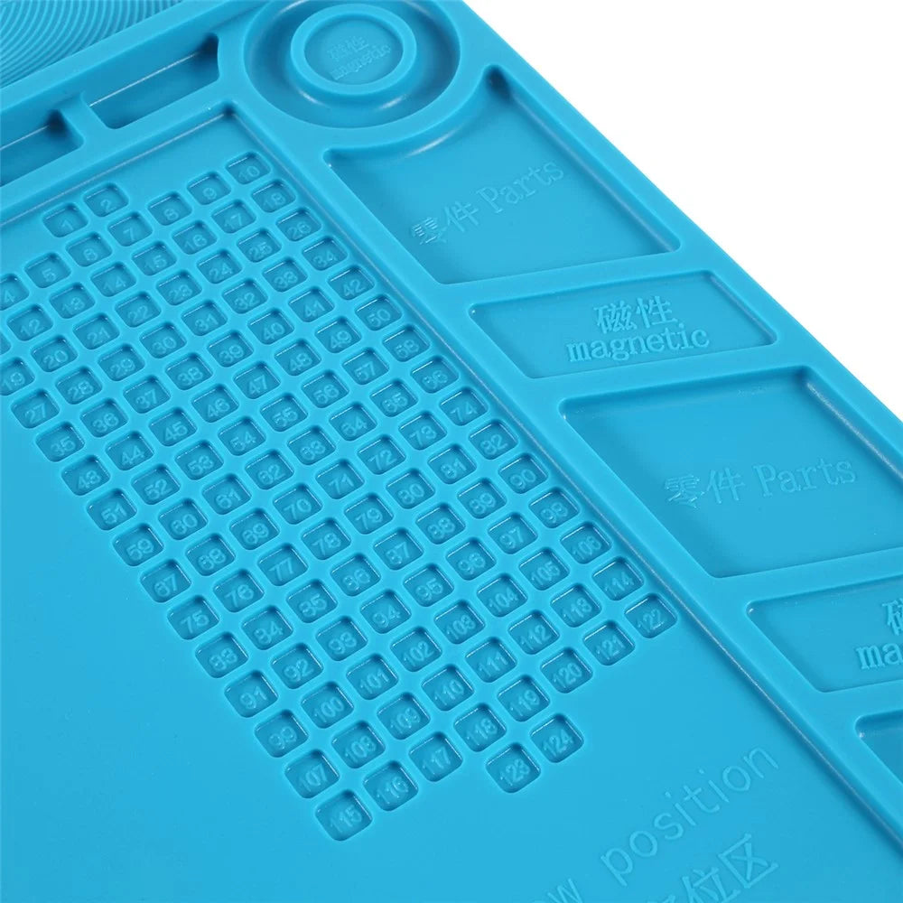 S-190 Silicone Pad Maintenance Platform Mat High Temperature Resistant Microscope Mount Plate - 7