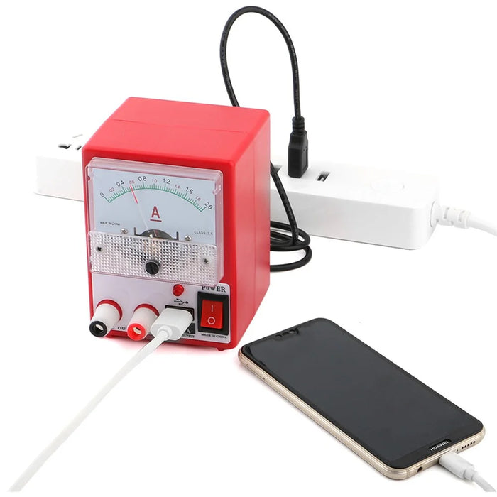 PM-2A Mini DC Power Supply Ammeter for Mobile Phone Repair Power Test Tools Set - 6
