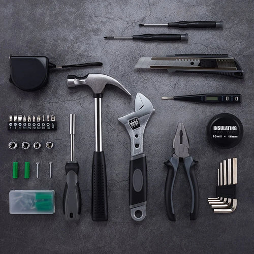 XIAOMI YOUPIN JIUXUN 60 in 1 Tool Kit Household Hand Tool with Screwdriver Wrench Hammer Toolbox (Chinese Version) - 1