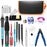 HANDSKIT 22 Pcs Soldering Iron Kit 220V 60W Electric Adjustable Temperature Soldering Iron with Soldering Tips Stand Tools - EU Plug - 1