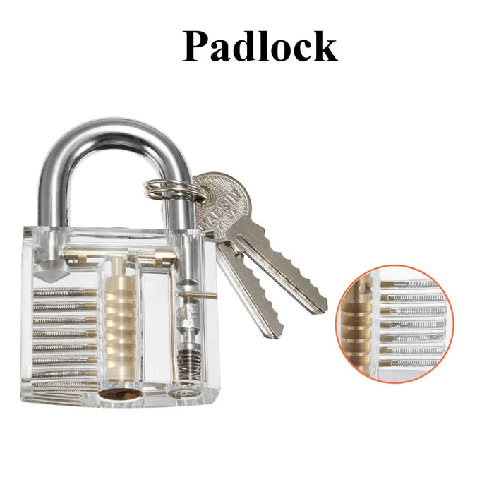 26 PCS Padlock Locksmith Training Initial Exercise Kit Lock Unlocking Tool - 2