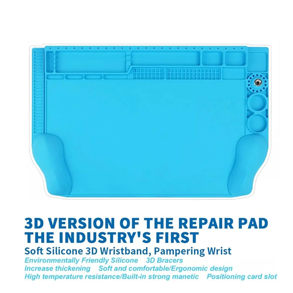 Heat Insulation Silicone Pad Soldering Station Mat Maintenance Platform for Phone Repair - 1