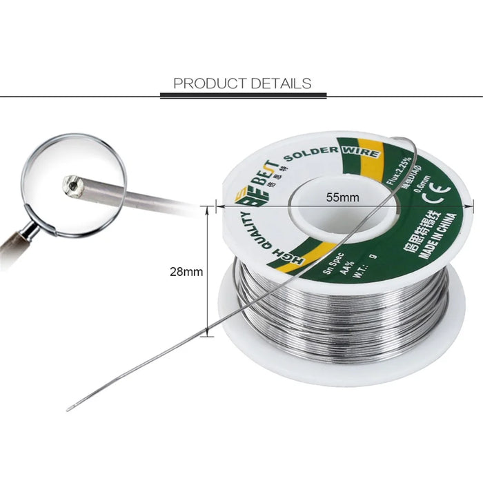 BEST Sn60Pb40 Flux Core Solder Wire - 0.3mm x 100g - 7