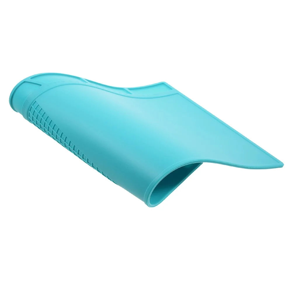 Silicone Pad Phone Maintenance Platform High Temperature Resistant with 25cm Scale Ruler - Blue - 5