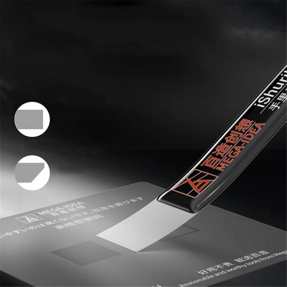MEGA-IDEA iShuriken BGA Reballing Scraping Tin Knife Scraping Soldering Paste Hand Blade Scraping Knife - Flat Mouth - 3
