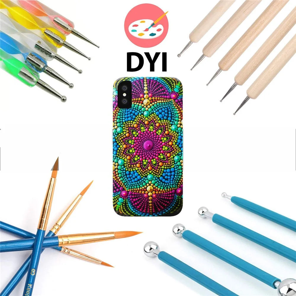 38Pcs / Set Ceramic Pottery Clay Ball Draw Painting Polymer Sculpture Tool Set - 5