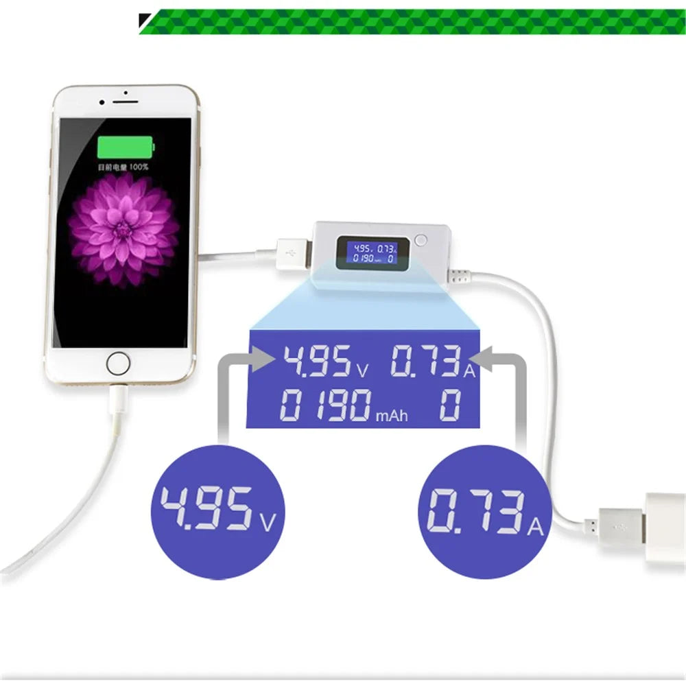 BEST BST-U1 LCD USB Detector Voltage Current Capacity Tester - 6