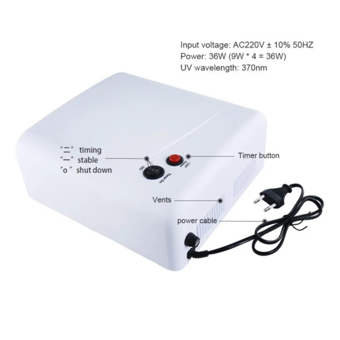 BEST BST-818 Finger UV LED Gel Lamp Nail Dryer Electric Led Nail UV Lamp 220V - EU Plug - 4