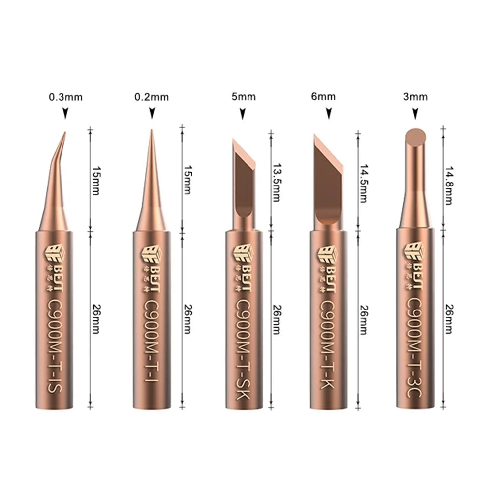 BST-900M-T Professional Pure Copper Soldering Iron Tip - 5