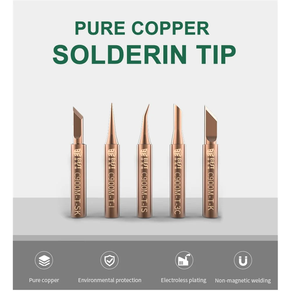 BST-900M-T Professional Pure Copper Soldering Iron Tip - 6