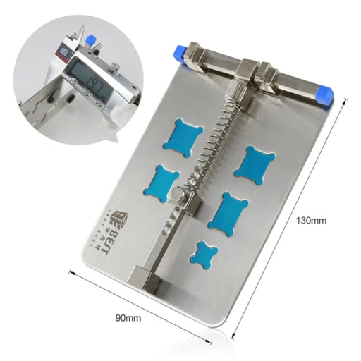 BEST BST-001D Stainless Steel Circuit Board PCB Holder Fixture Work Station for Chip Repair Tools - Silver - 2