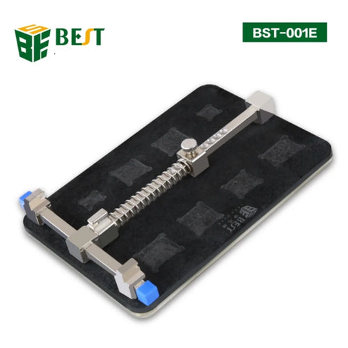 BEST BST-001E Stainless Steel Circuit Board PCB Holder Fixture Work Station for Chip Repair Tools - Black - 1
