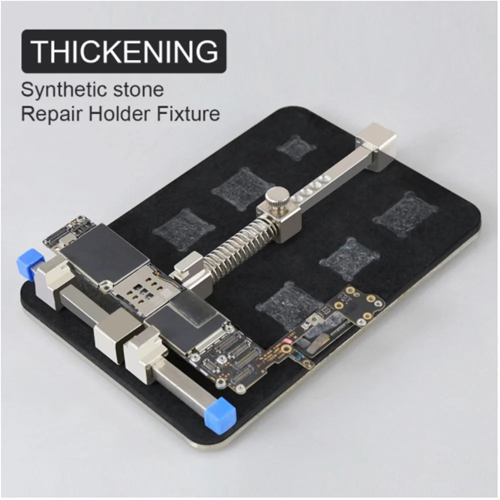 BEST BST-001E Stainless Steel Circuit Board PCB Holder Fixture Work Station for Chip Repair Tools - Black - 5