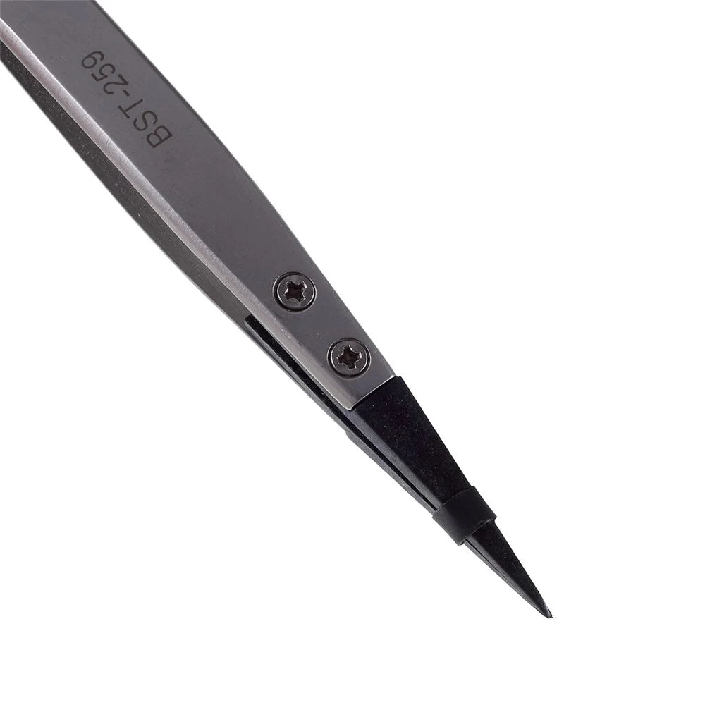 BST-259 High Strength Stainless Steel Tweezers - 3