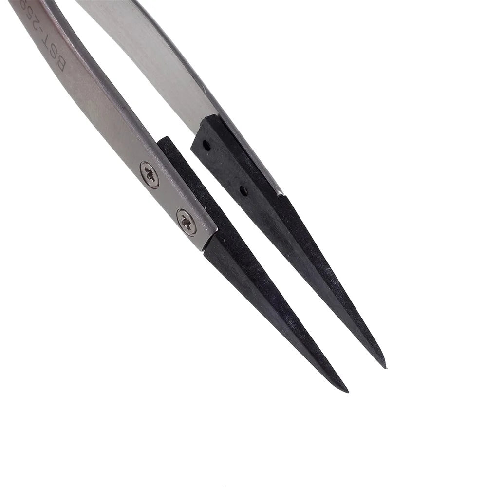 BST-259 High Strength Stainless Steel Tweezers - 5