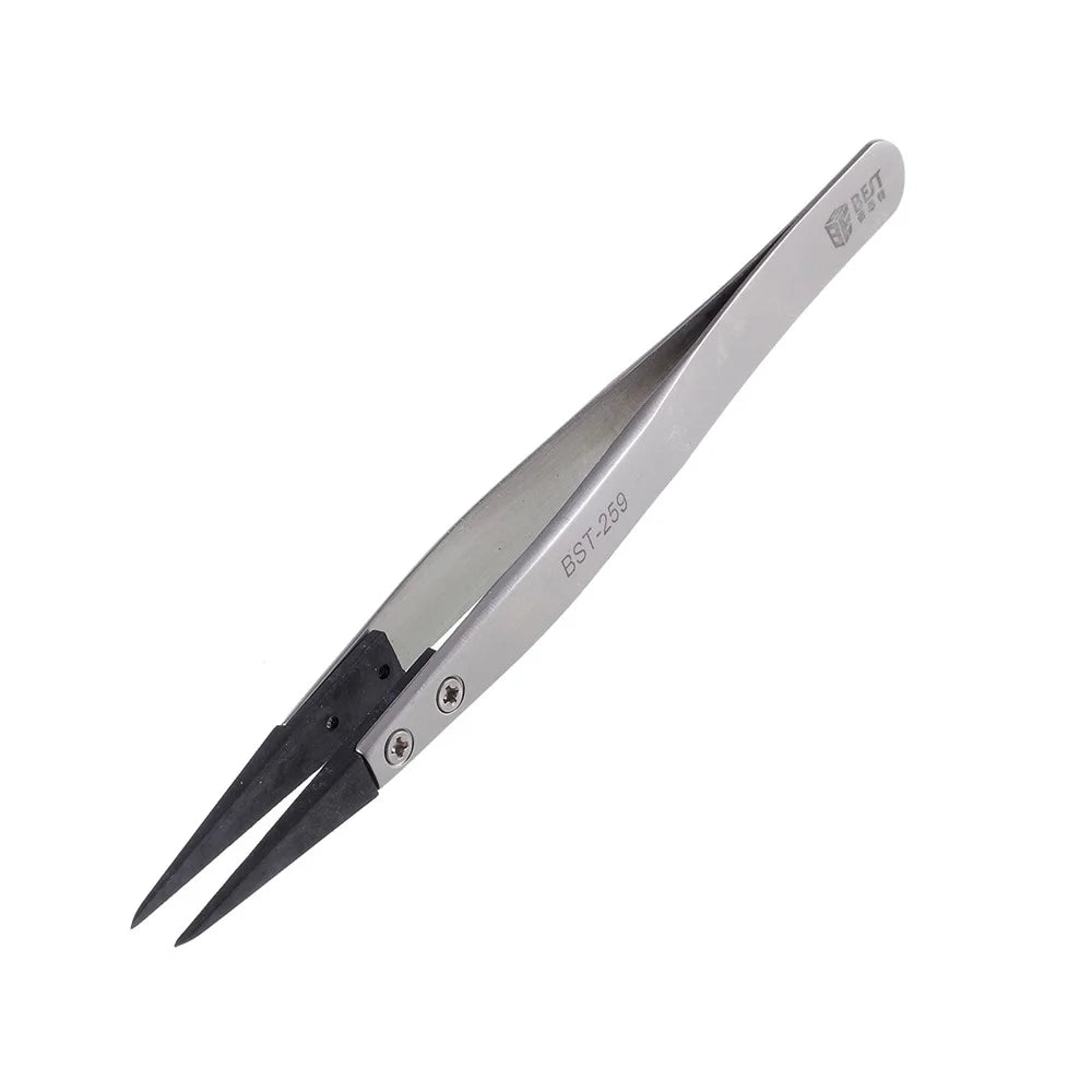 BST-259 High Strength Stainless Steel Tweezers - 6