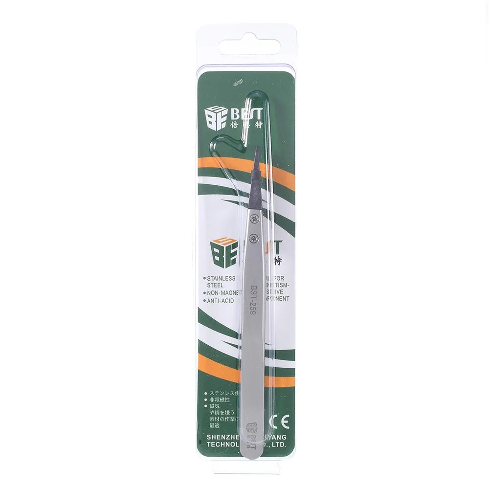 BST-259 High Strength Stainless Steel Tweezers - 7