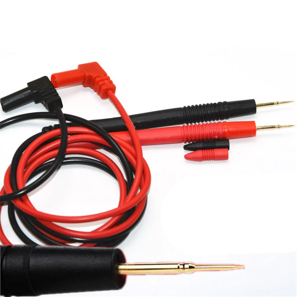 1 Pair Multimeter Test Leads Copper Probe with Ultra Fine Tip (Red and Black) - 1