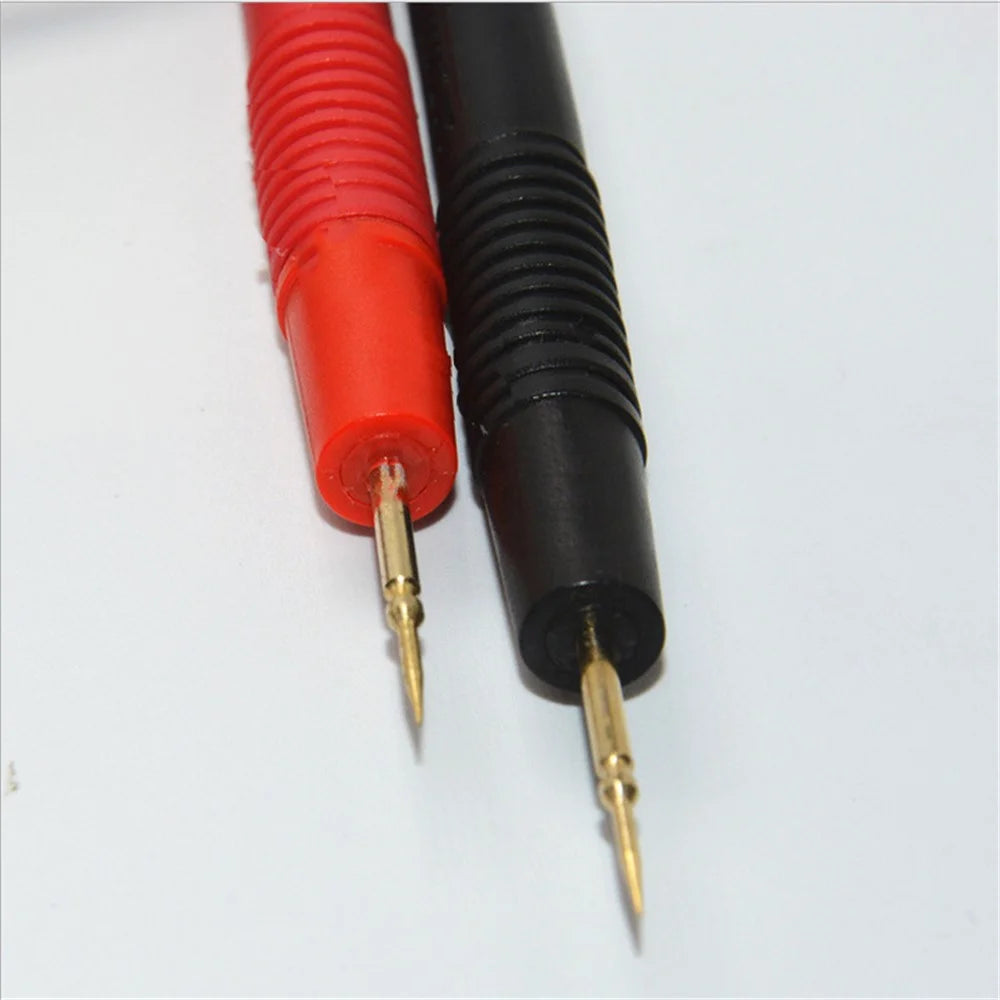 1 Pair Multimeter Test Leads Copper Probe with Ultra Fine Tip (Red and Black) - 3