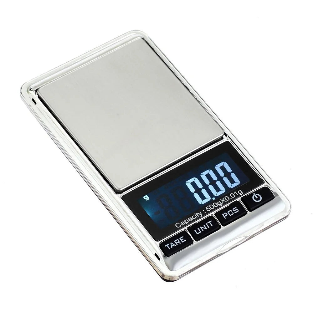 Digital Jewelry Weigh Scale 500g/0.01g LCD Display Pocket Balance - 5