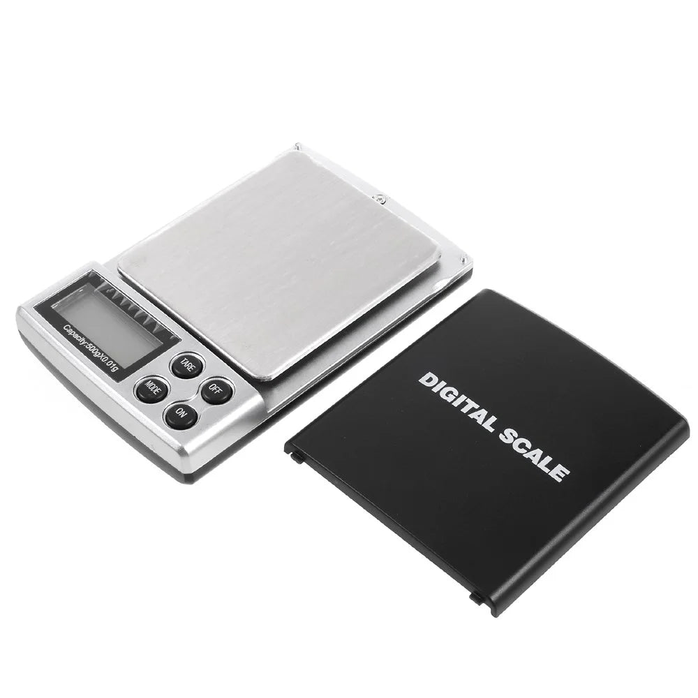 HF-06 500g/0.01g Digital Pocket Scale Jewelry Weighing Electronic Balance with Back-lit LCD - 1