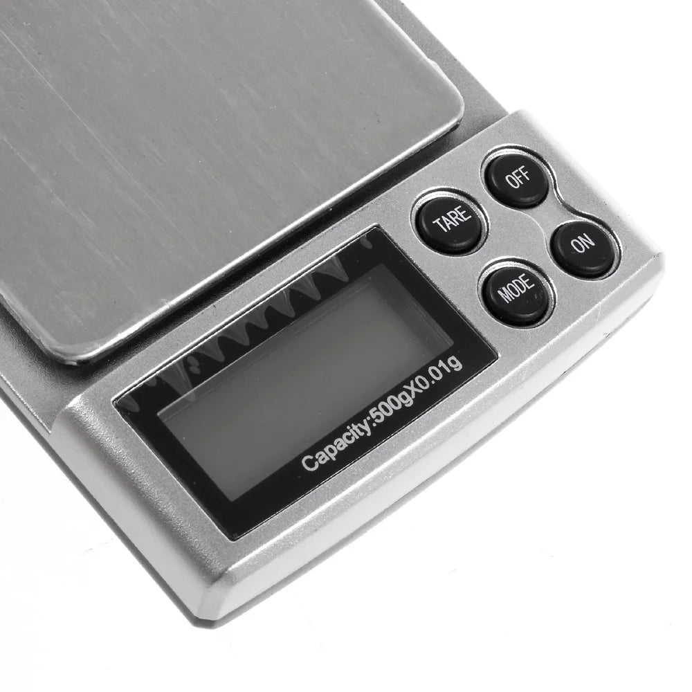 HF-06 500g/0.01g Digital Pocket Scale Jewelry Weighing Electronic Balance with Back-lit LCD - 6
