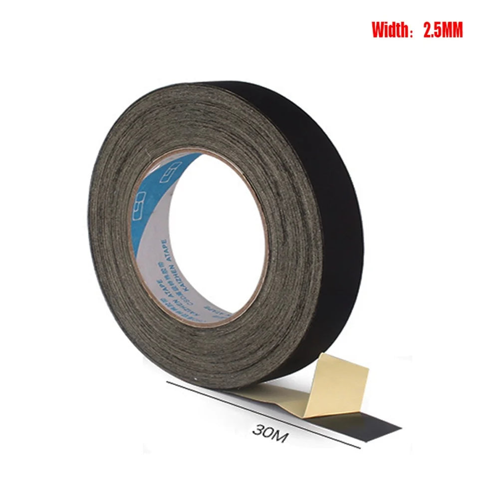 Black Acetate Adhesive Tape Insulation Repair Cloth, Size: 2.5cm x 30m - 1