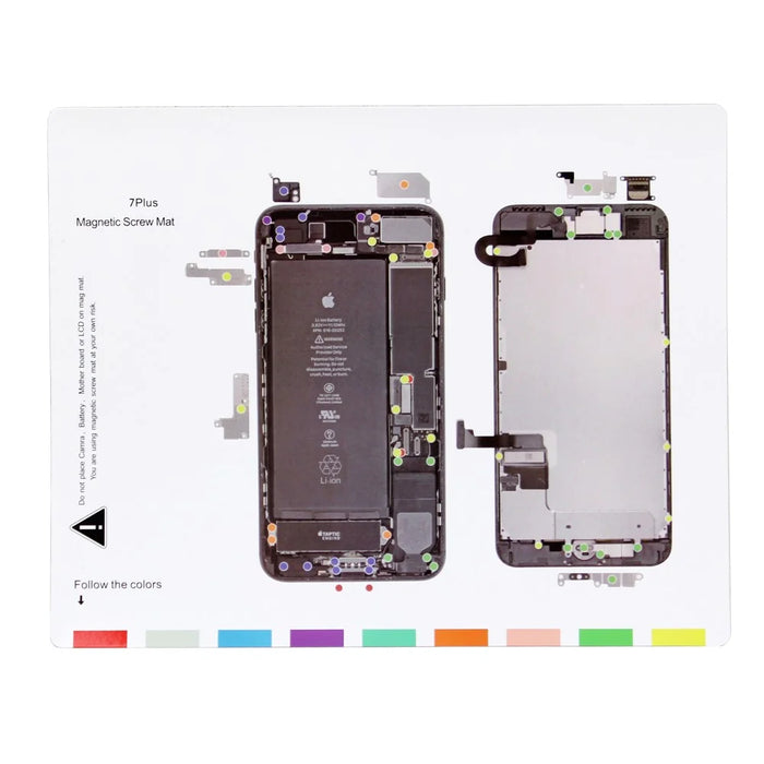 For iPhone 7 Plus 5.5 Professional Magnetic Screw Mat Chart Repairing Tool - 1