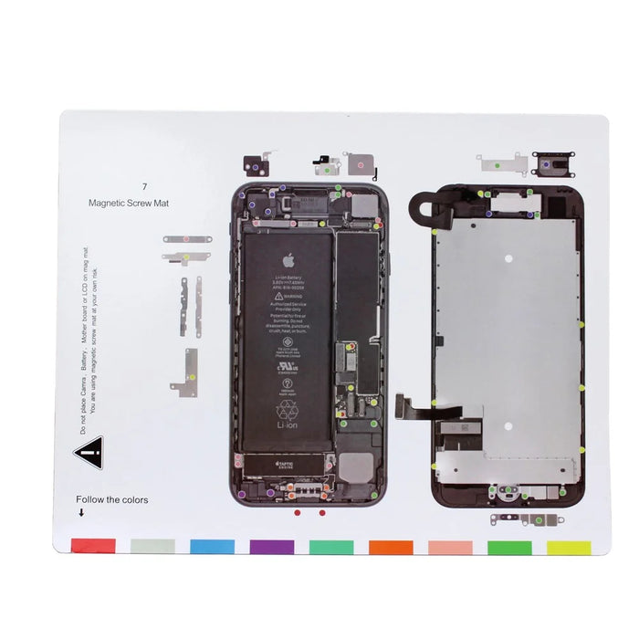 For iPhone 7 4.7 Professional Magnetic Screw Mat Chart Repair Tool - 1