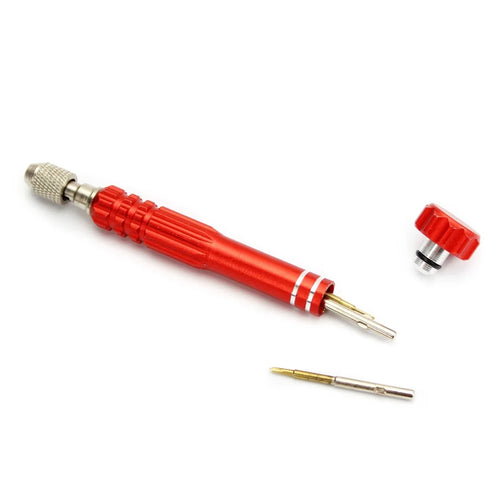 5-in-1 Professional Disassembling Repair Opening Tool Screwdriver Set for iPhone Repair - Red - 1
