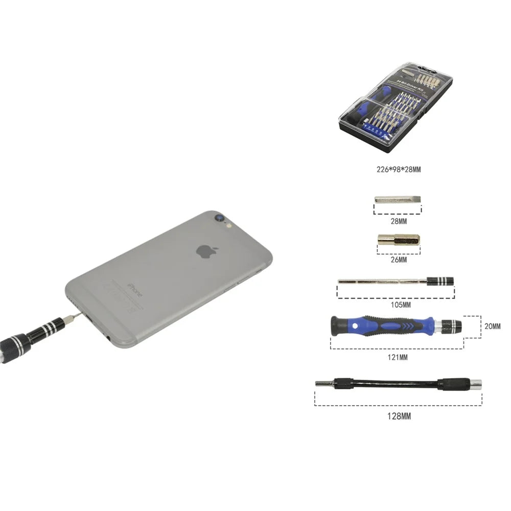 58-in-1 54 Bits Precision Screwdriver Disassembly Repairing Tool Set for iPhone Samsung Etc. - 7