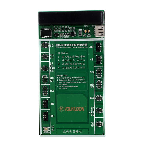 YOUKILOON 901 Fast Battery Charger Circuit Board Activation Tester for iPhone 7/7 Plus/6s/6s Plus etc. - 1