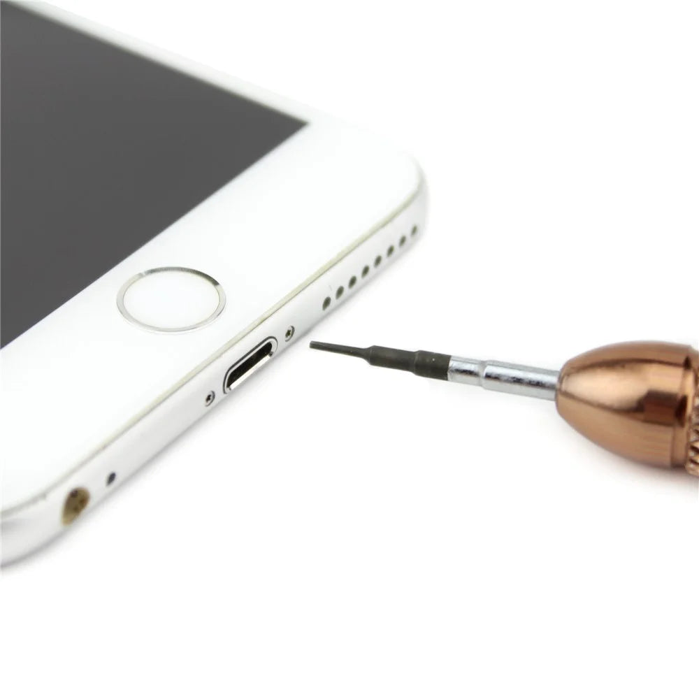 Professional 0.8x25mm Pentalobe Screwdriver Non-slip Handle Repair Tool - Rose Gold Color - 5