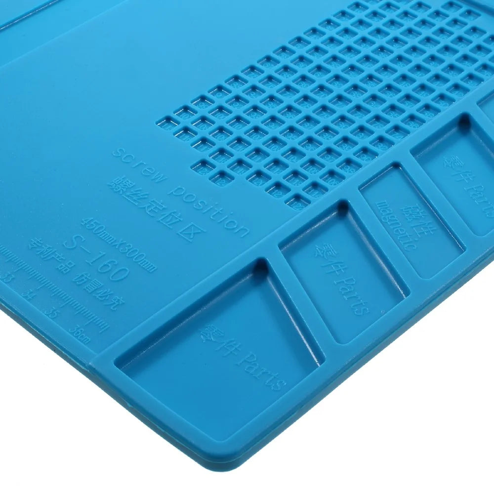 Professional Soldering Station Mat Magnetic Heat Insulation Silicone Pad Maintenance Platform for Phone Repair - 2