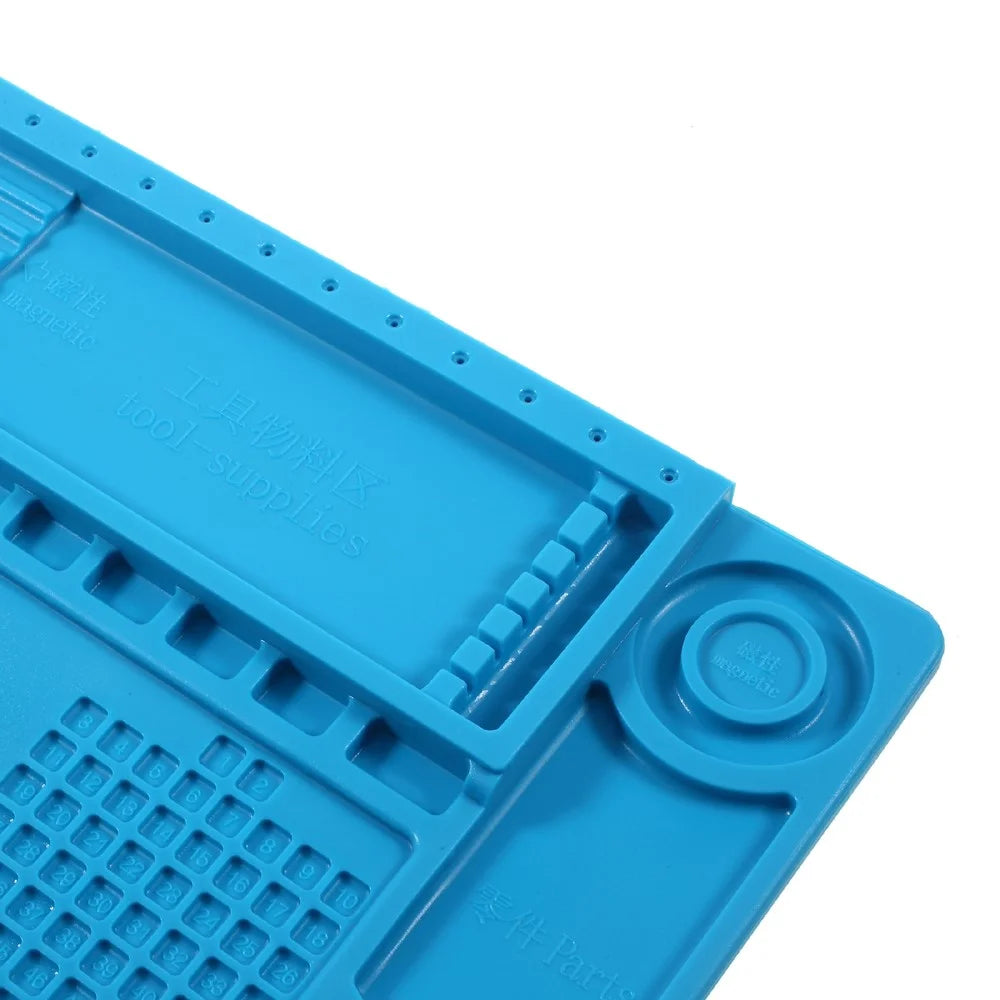 Professional Soldering Station Mat Magnetic Heat Insulation Silicone Pad Maintenance Platform for Phone Repair - 5