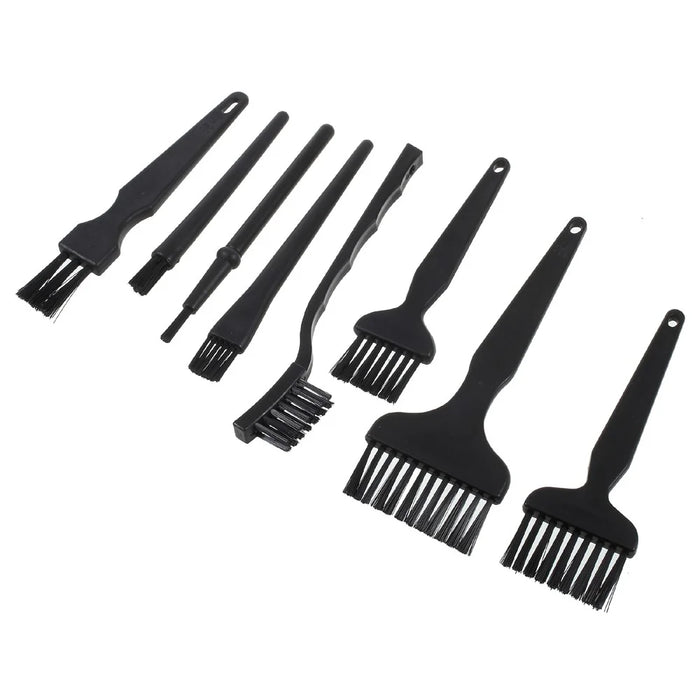 8PCS/Set ESD Safe Anti Static Brush Set Detailing Cleaning Tool for Mobile Phone Tablet Repair Work - 1