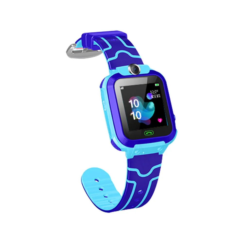 Q12 Kids Smart Watch LBS Anti-lost Multifunction Children Digital Wristwatch Watch Phone - Blue - 1