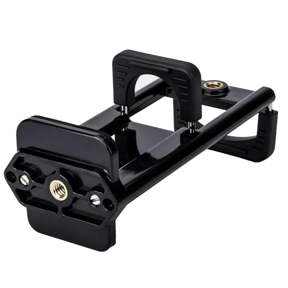 AT779 Universal Cell Phone Tablet Tripod Mount Vertical Bracket Holder Adapter Clamp with 1/4 Screw Hole - 3