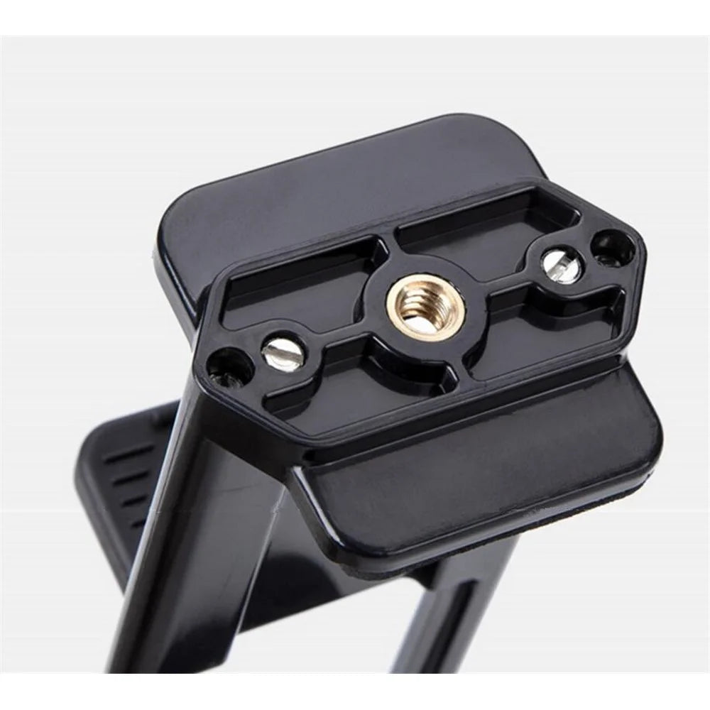 AT779 Universal Cell Phone Tablet Tripod Mount Vertical Bracket Holder Adapter Clamp with 1/4 Screw Hole - 4