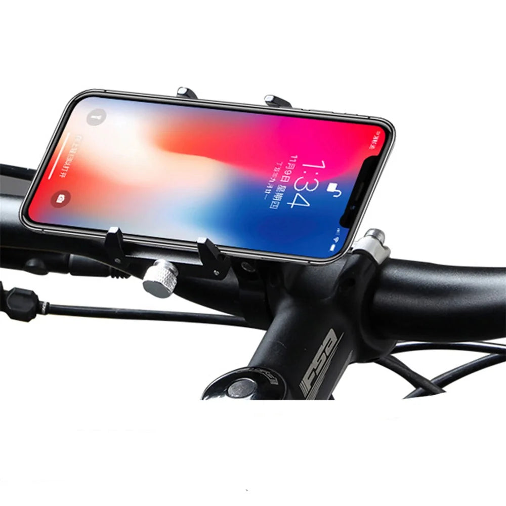 AT759 GUB PRO1 Aluminum Alloy Bicycle Handlebar Holder Phone Holder Mount, Clamp Size: 50-100mm - Black - 2